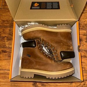 Timberland PRO Men's Tan and Black Leather Boots